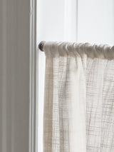 Linen Wave Ruffle Café Curtain - Off White