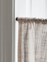Linen Wave Ruffle Café Curtain - Sand