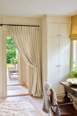 Metal curtain tie back - black