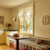 Linen roman blind - Ivory