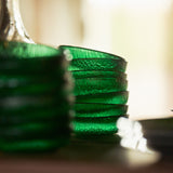 HKLiving emerald glass fruit bowl