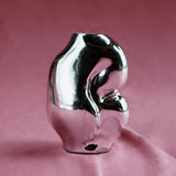 HKLiving Gleam chrome Glass vase, pre-order