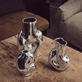 HKLiving Gleam chrome Glass vase, pre-order