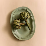 HKLiving New classic XL ceramic serving tray, mint, pre-order