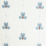 Sweet pea Linen café curtain - Dove Blue