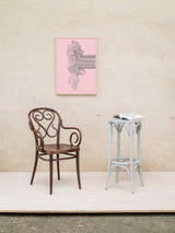 Ton armchair chair 4, black