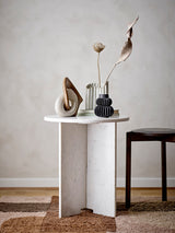 Jasmia side table, White Marble (2 in stock)
