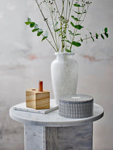 Jasmia side table, White Marble (2 in stock)
