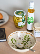 Heikki hand painted stoneware serving bowl, medium