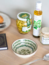 Heikki hand painted stoneware serving bowl, medium