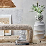 Sahal large white matte ceramic vase (last 1)