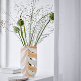 Taven mouthblown stripe glass vase