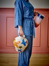 Maricala hand-painted stoneware vase