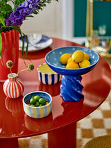 Fian ceramic vase, orange stripe