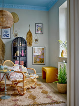 Anjou sage green metal side table