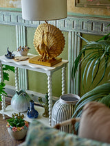 Bia White Side Table, Pine