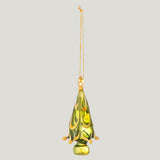 Cherlyn green glass tree ornament