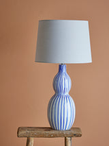 Gavisa large table lamp with linen lampshade