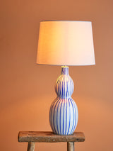 Gavisa large table lamp with linen lampshade
