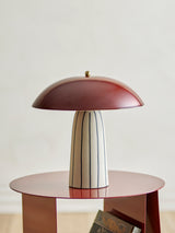 Arvid hand-painted stoneware table lamp