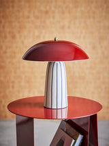 Arvid hand-painted stoneware table lamp