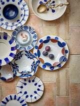 Linora stoneware dinner plate, indigo, set of 3