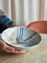 Imogen stoneware bowl, multicolour