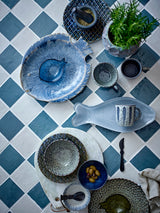 Fae fish stoneware serving plate