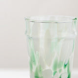Alva mouth-blown water glass, sea green