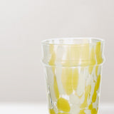 Alva mouth-blown water glass, sun yellow