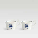 Anouk clover porcelain mug, set of 2