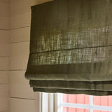 Linen roman blind - Khaki