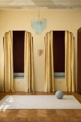 Sakura Jacquard curtain - Oat Yellow - Blackout lined