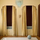 Sakura Jacquard curtain - Oat Yellow - Blackout lined