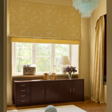 Sakura Jacquard Roman blind - Oat Yellow - Blackout lined