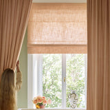 Linen roman blind - Dusty pink