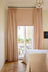 Linen curtain - Dusty pink - Blackout Lined