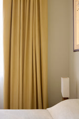 Linen curtain - Oat yellow - Blackout Lined