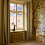 Linen curtain - Olive - Blackout Lined