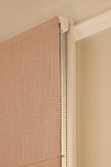 Linen roman blind - Dusty pink - Blackout Lined