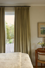 Velvet curtain - Olive Green - Blackout Lined