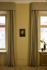 Linen curtain - Olive - Blackout Lined