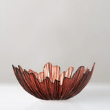 Aila red glass bowl