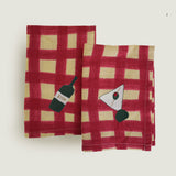 Sera napkin red check, set of 2