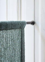 Bouclé Café Curtain -Petrol