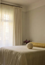 Velvet curtain - Pure white - Blackout Lined