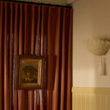 Linen curtain - Terracotta