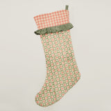 Att Pynta x Yonder Christmas stocking with ruffle, green
