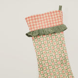 Att Pynta x Yonder Christmas stocking with ruffle, green (low stock)