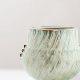 Dora glazed stoneware plant pot